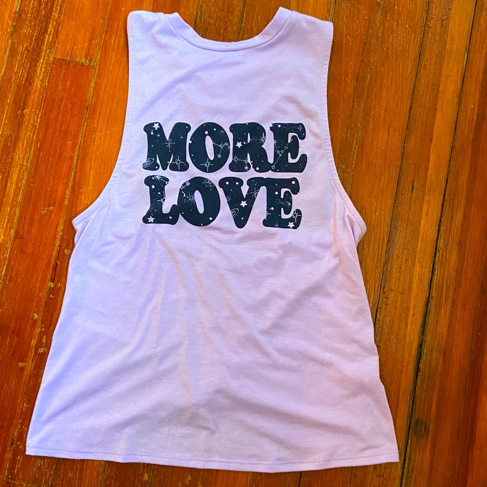 NWOT More Love Sleeveless Tee